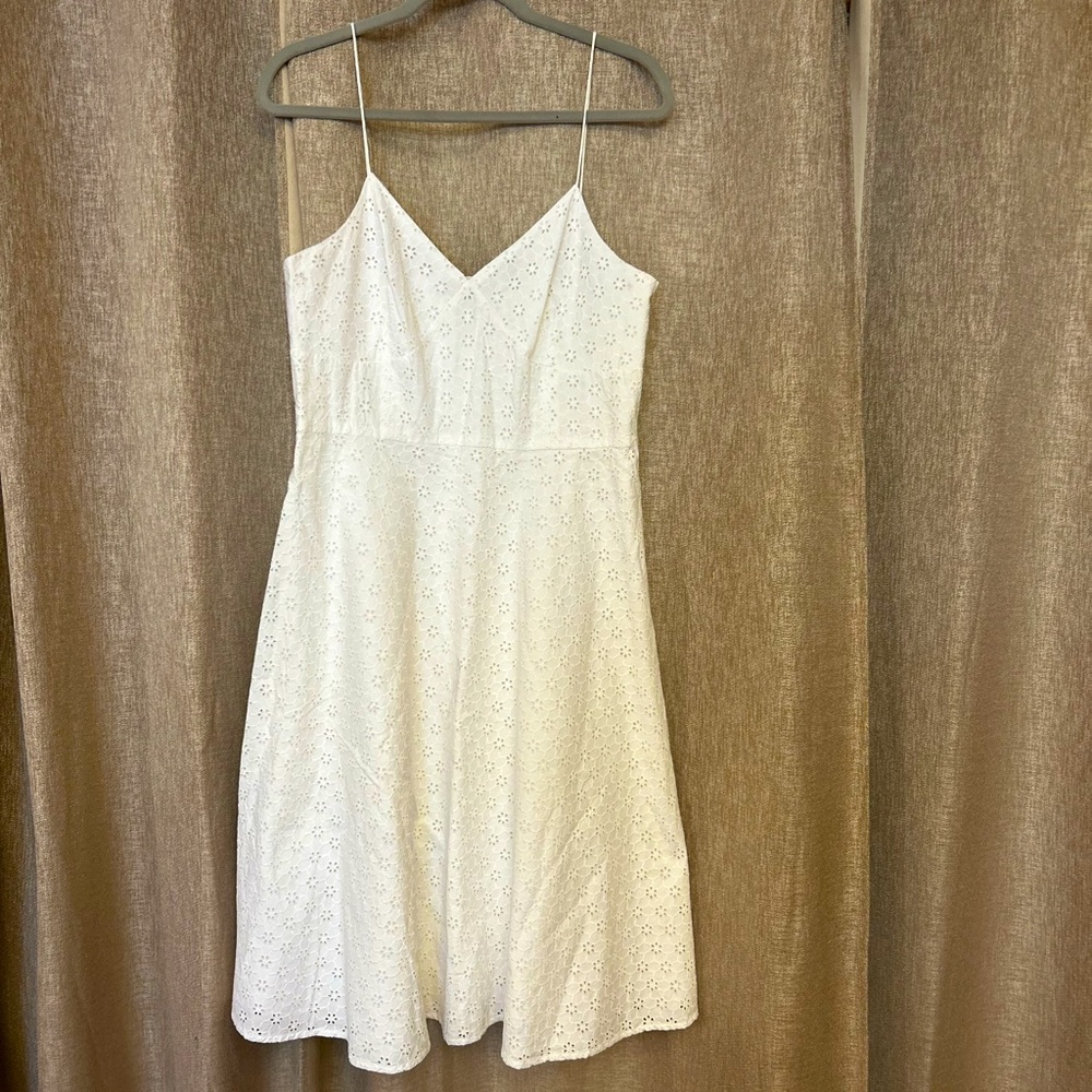 Context Lord & Taylor 100% Cotton White Summer Dress size 12